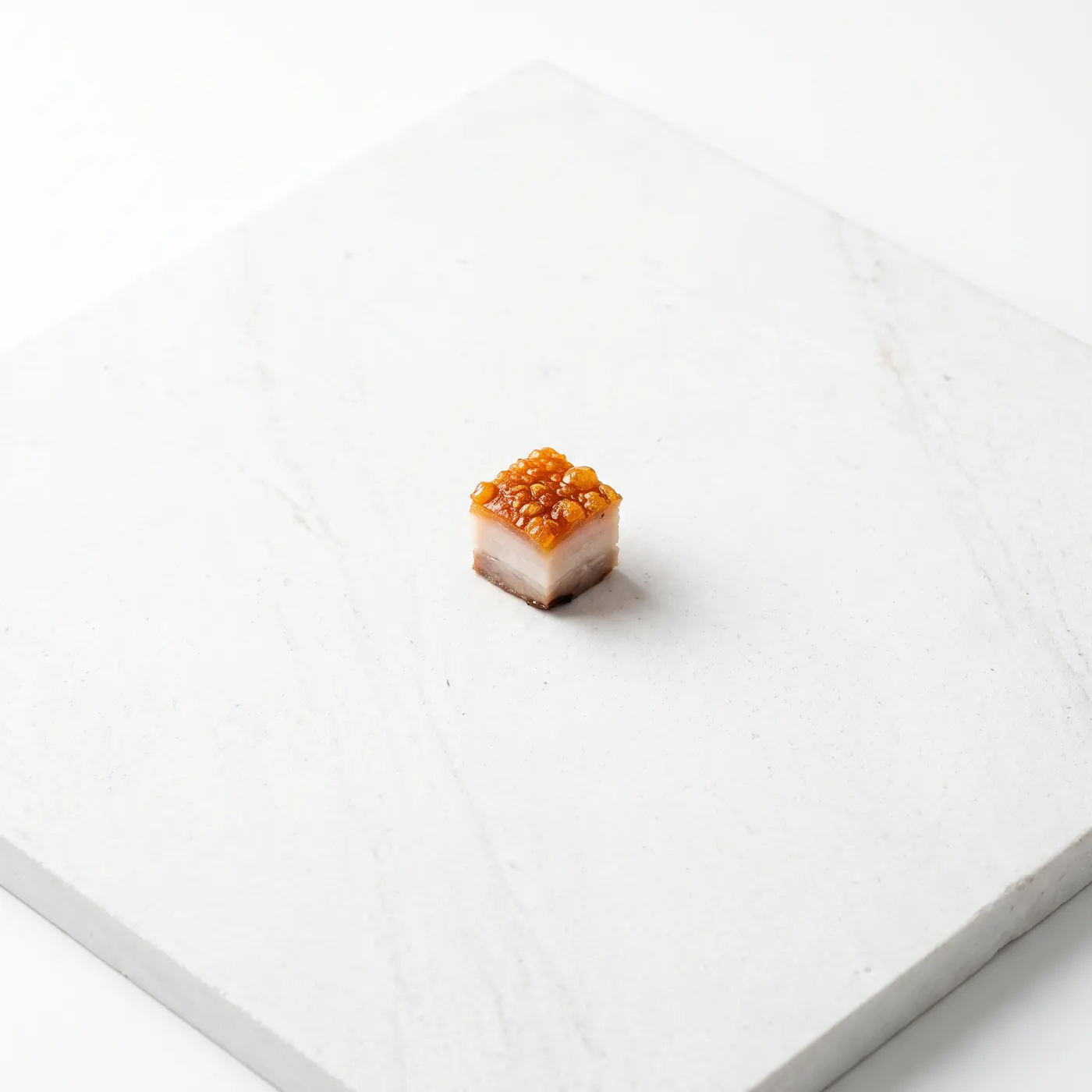 Cube of lechon skin