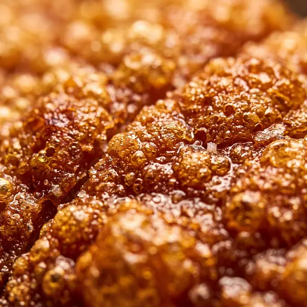 Lechon skin microscopic view