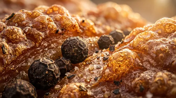 Macro lens view of lechon