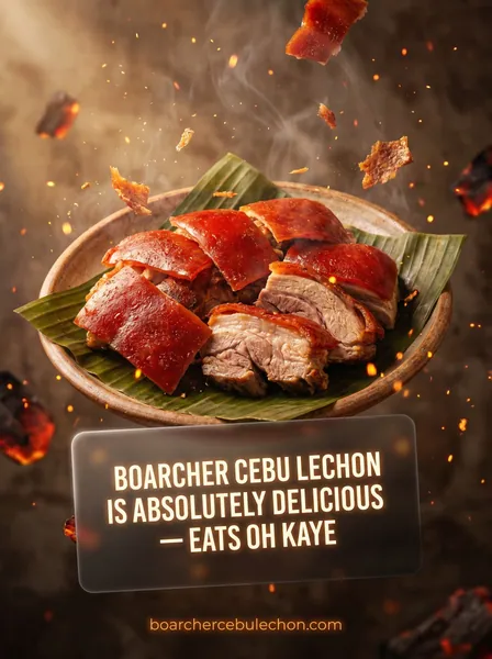 Eats Oh Kaye on Boarcher Cebu Lechon: absolutely delicious