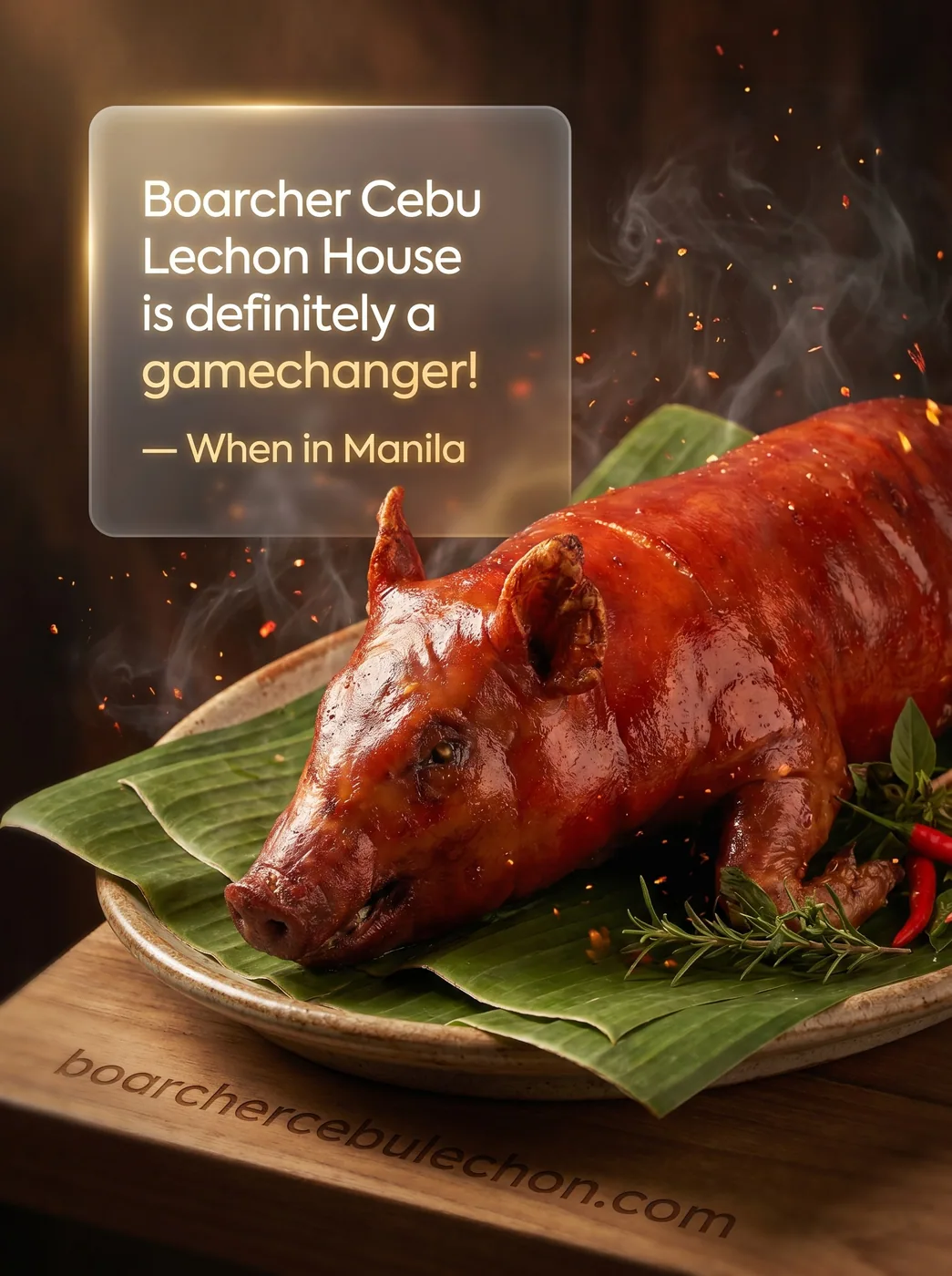 When in Manila on Boarcher Cebu Lechon House: a gamechanger