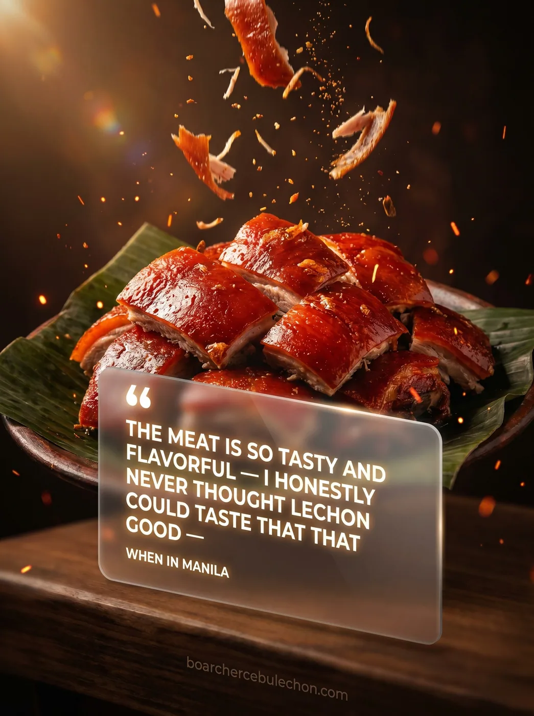 When in Manila on Boarcher: the meat is so tasty and flavorful